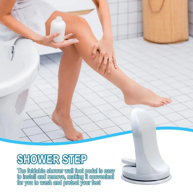 Bathroom Wall-Mounted Shower Foot Rest