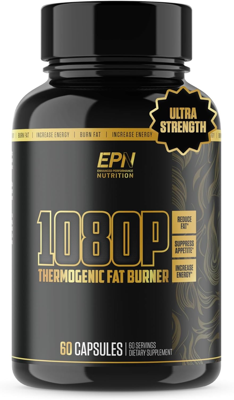 1080P Thermogenic Fat Burner | #1 Weight Loss Supplement Pills to Reduce Fat, Su