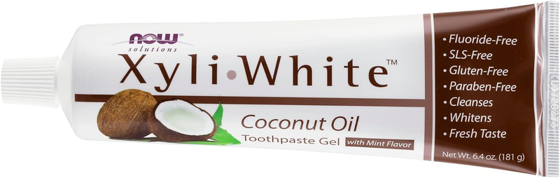 NOW Solutions, Xyliwhite™ Toothpaste Gel, Coconut Oil, Cleanses and Whitens, Coo