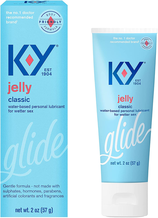 Jelly Personal Lubricant (2Oz), Premium Water Based Lube for Men, Women & Couple