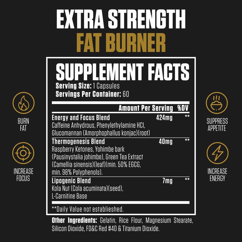 1080P Thermogenic Fat Burner | #1 Weight Loss Supplement Pills to Reduce Fat, Su