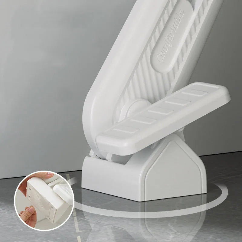 Anti-Dirty Foot-Operated Toilet Seat Lid Holder