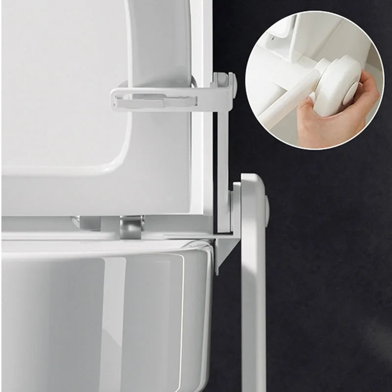 Anti-Dirty Foot-Operated Toilet Seat Lid Holder